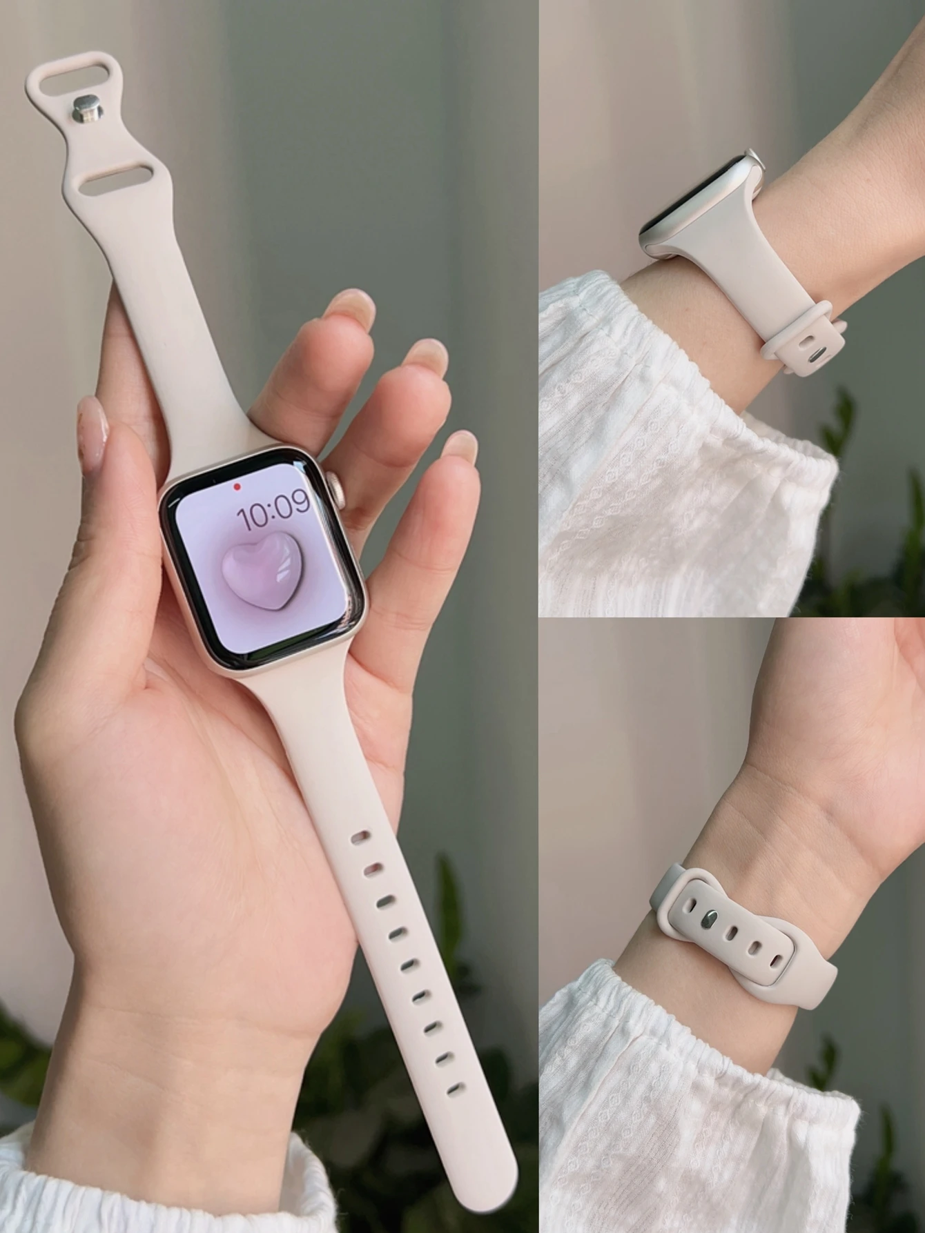 

Silicone loop For Apple Watch Band Women Correa Series 11/10/9/8/7/6 38mm 40mm 41mm 42mm 44mm 45mm 46mm For iwatch Strap rubber