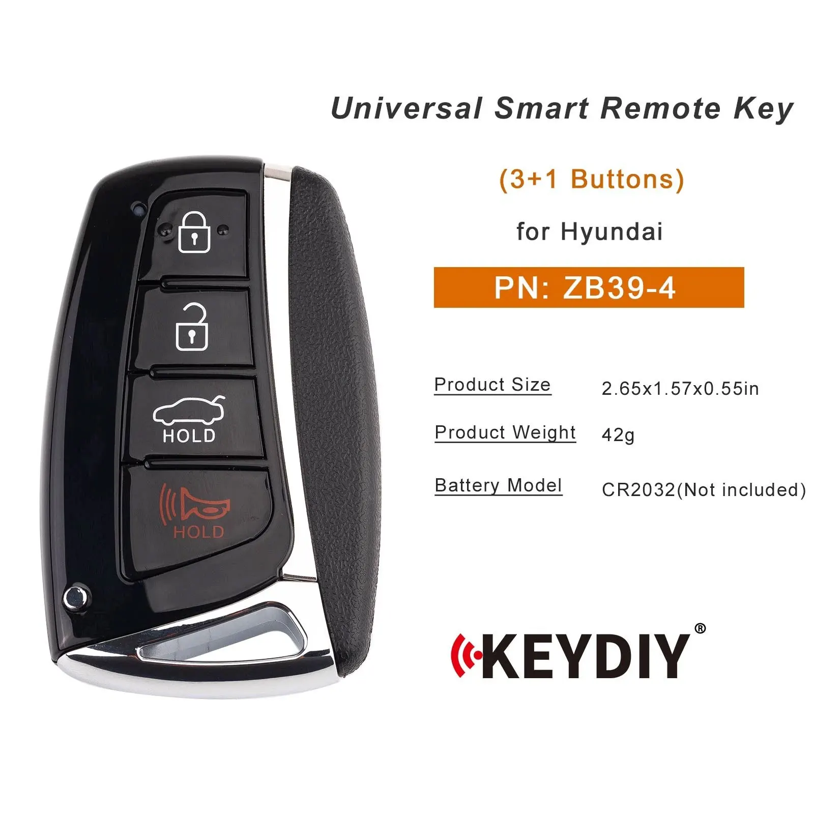KEYDIY KD ZB39 Universal Smart Key ZB39-3 ZB39-4 for Hyundai Style KD smart Car Remote Key for KD-X2 Key Programmer