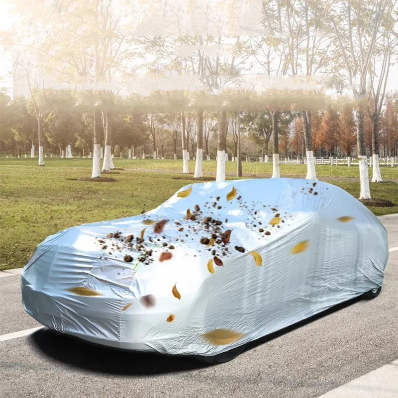 Car SUV fully automatic car cover universal full cover sunscreen rainproof heat insulation shrink folding sunshade