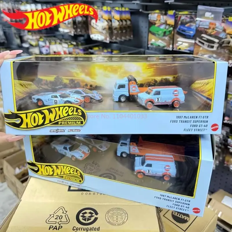 nuovo-modellino-auto-originale-hot-wheels-premium-gmh39-serie-gulf-oil-car-culture-1-64-mclaren-f1-ford-gt-40-giocattolo-creativo-regalo-per-ragazzi