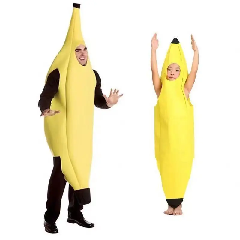 

Unisex Funny Banana Yellow Costume Light Fruit Funny Sexy Banana Costume Novelty Halloween Christmas Carnival Party Decorations