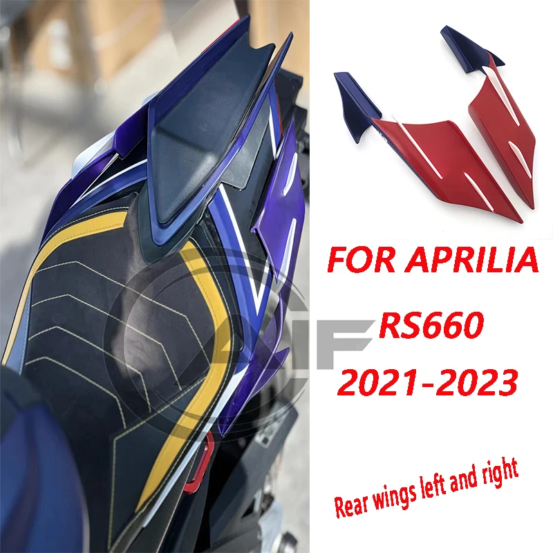 

New RS660 Fairing Motorcycle Rear Tailboard Wing Accessories Fixed Wing Fixed Winglet FOR Aprilia RS 660 2021 2022 2023 2024