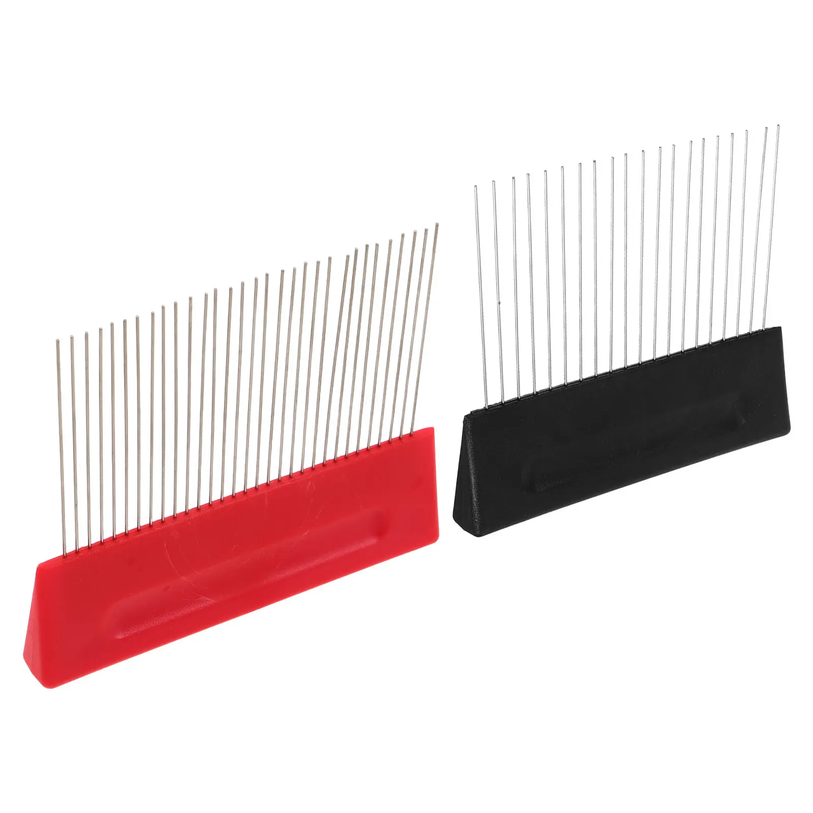 Stainless Steel Graining Scraper Brush Set for Wall Texture, Drywall & Plaster Decoration – 2 pcs