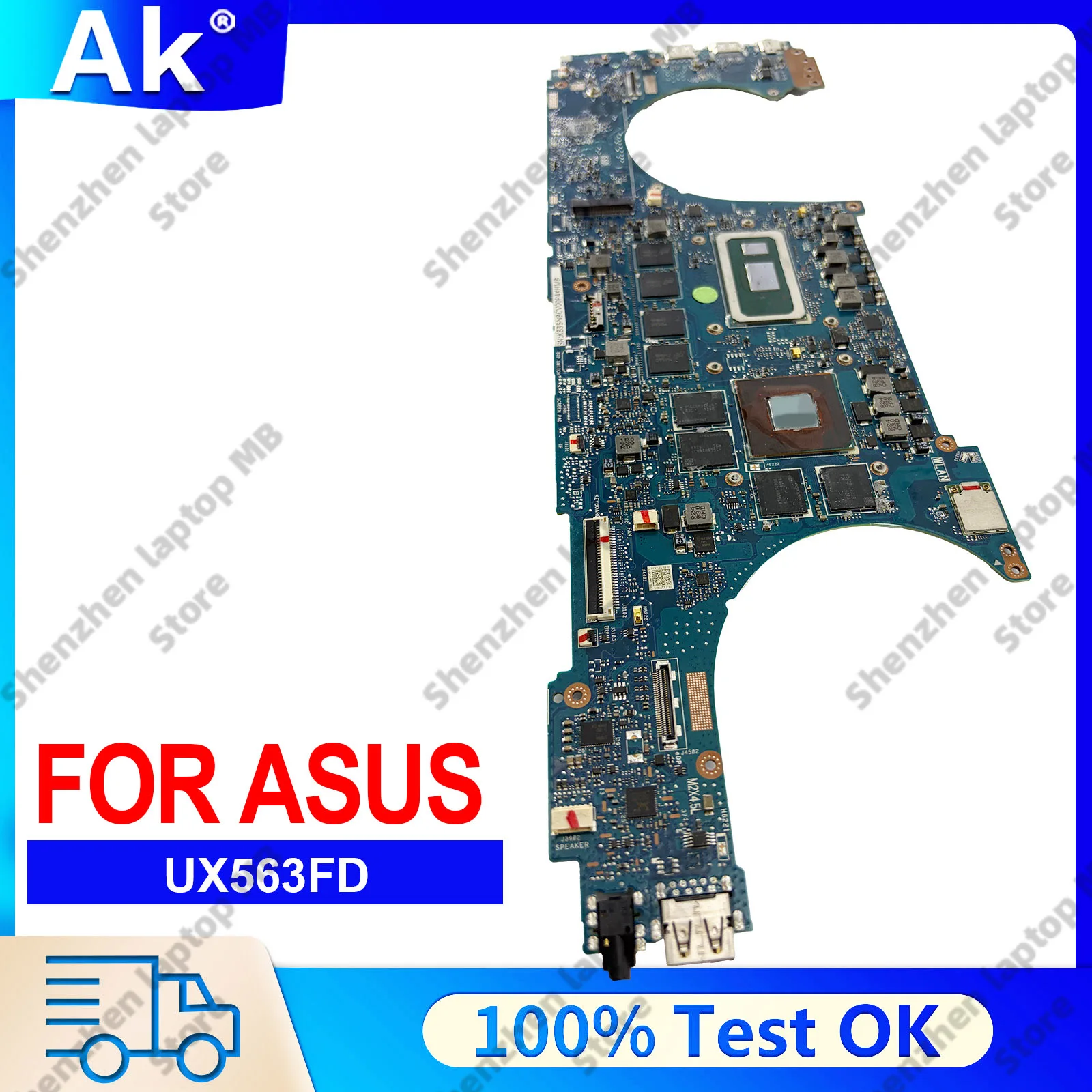 

UX9702AA Laptop Motherboard For ASUS ZenBook UX9702A UX9702AA Notebook Mainboard With 12th Gen I3 i5 i7 100% tests OK fast ship