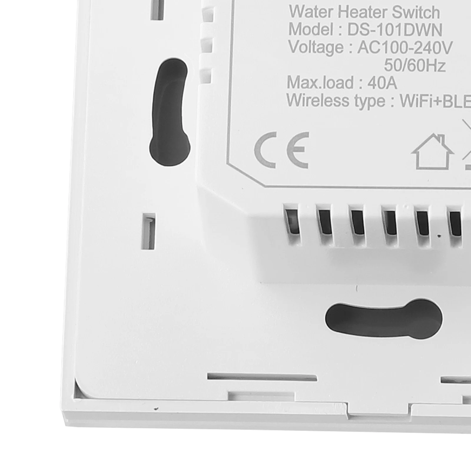 40A Water Heater Switch Power Statistics Voice Control Wifi+Bluetooth APP ( for tuya) APP Remote Control Backlight Option