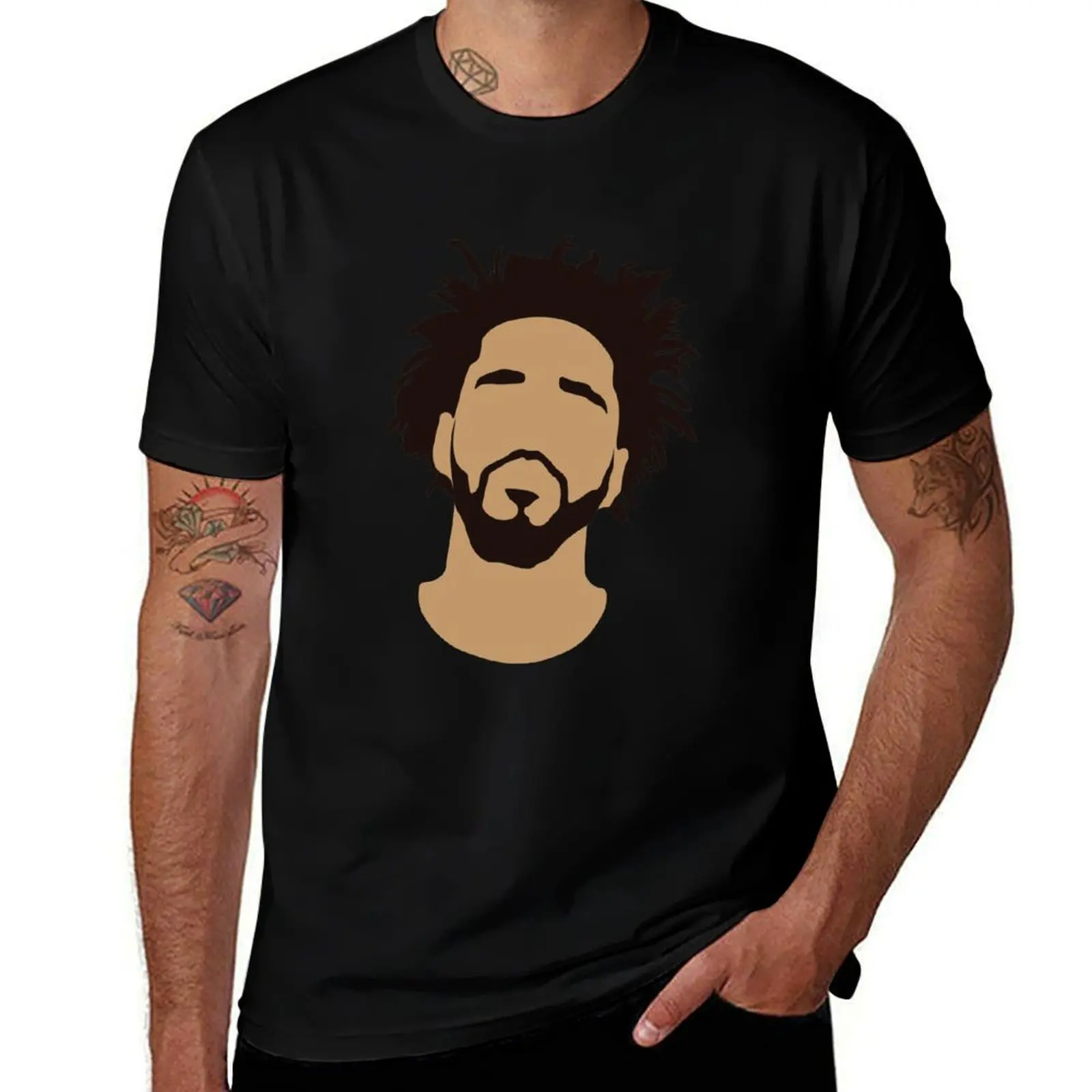 J Cole Silhouette T-Shirt Plus Size Loose Fit T-Shirt