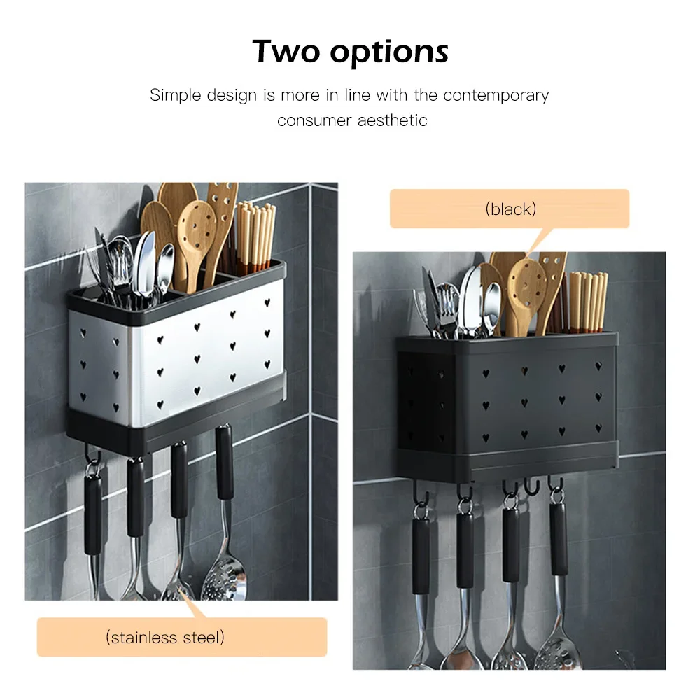 Kitchen Cutlery Storage Racks Drain Tableware Holder Chopstick Spoon Fork Storage Box Rack Chopsticks Cage Save Space