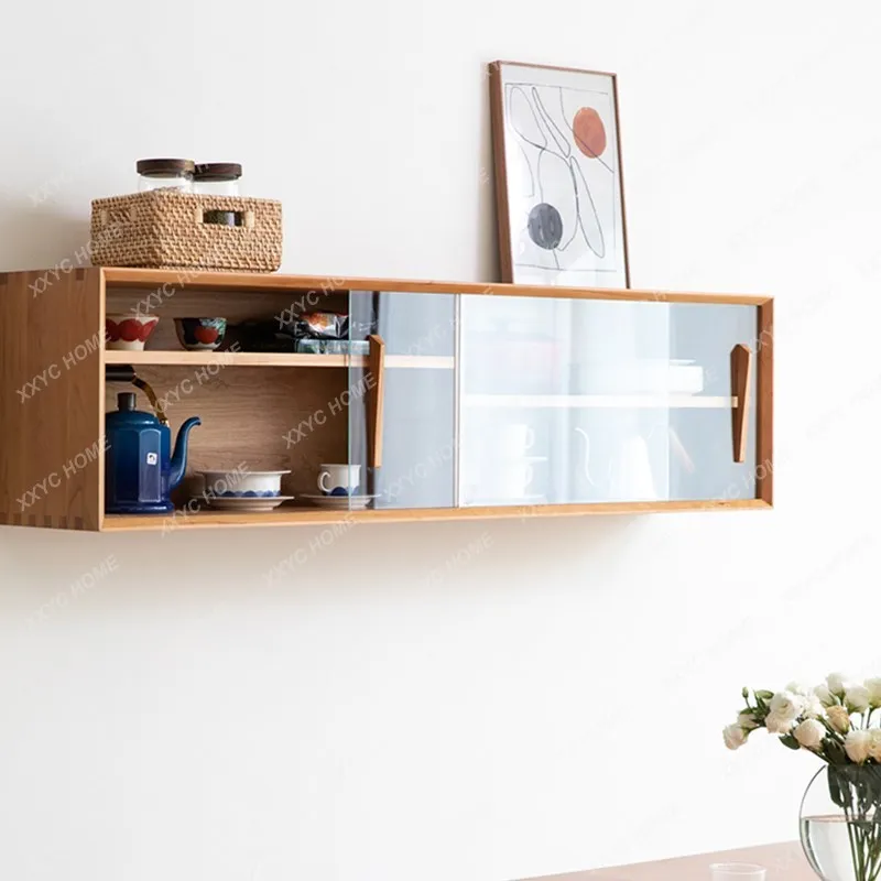 Wall Cupboard Wall-Mounted Rattan TV Cabinet Japanese-Style Simple Hanging Closet