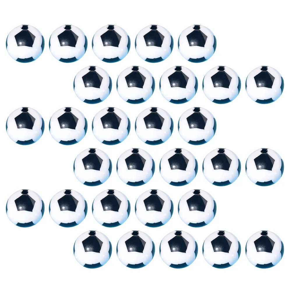 

100pcs Football Shape Acrylic Beads Diy Spacer Charms For Jewelry Making Crafts Supplies Decor Kids Wedding Ornaments