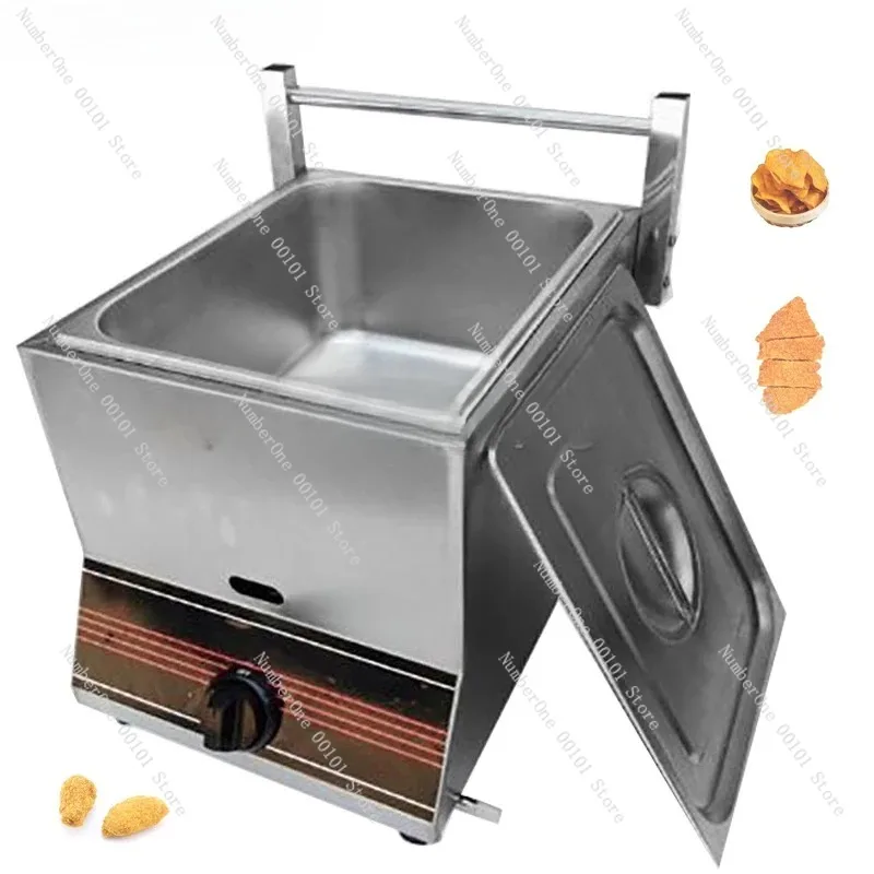 Freidora de GLP, freidora comercial de gran capacidad, máquina profesional de pollo frito y patatas fritas estilo KFC para restaurantes