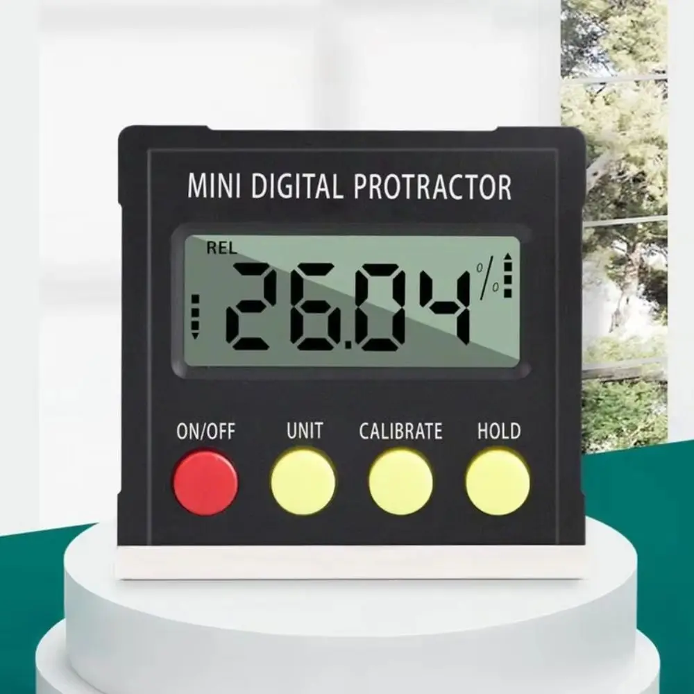 Electronic Digital Angle Dipmeter Level Meter Gradient Measuring Angle Gauge Digital Display Magnetic Tilt Angle Box Woodworking