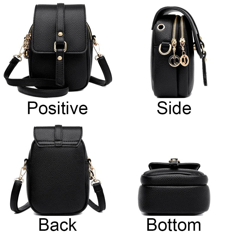 New Fashion High Quality Crossbody Bag Small Soft Leather Shoulder Bag For Women 2024 Female Elegant Purses and Handbags Sac