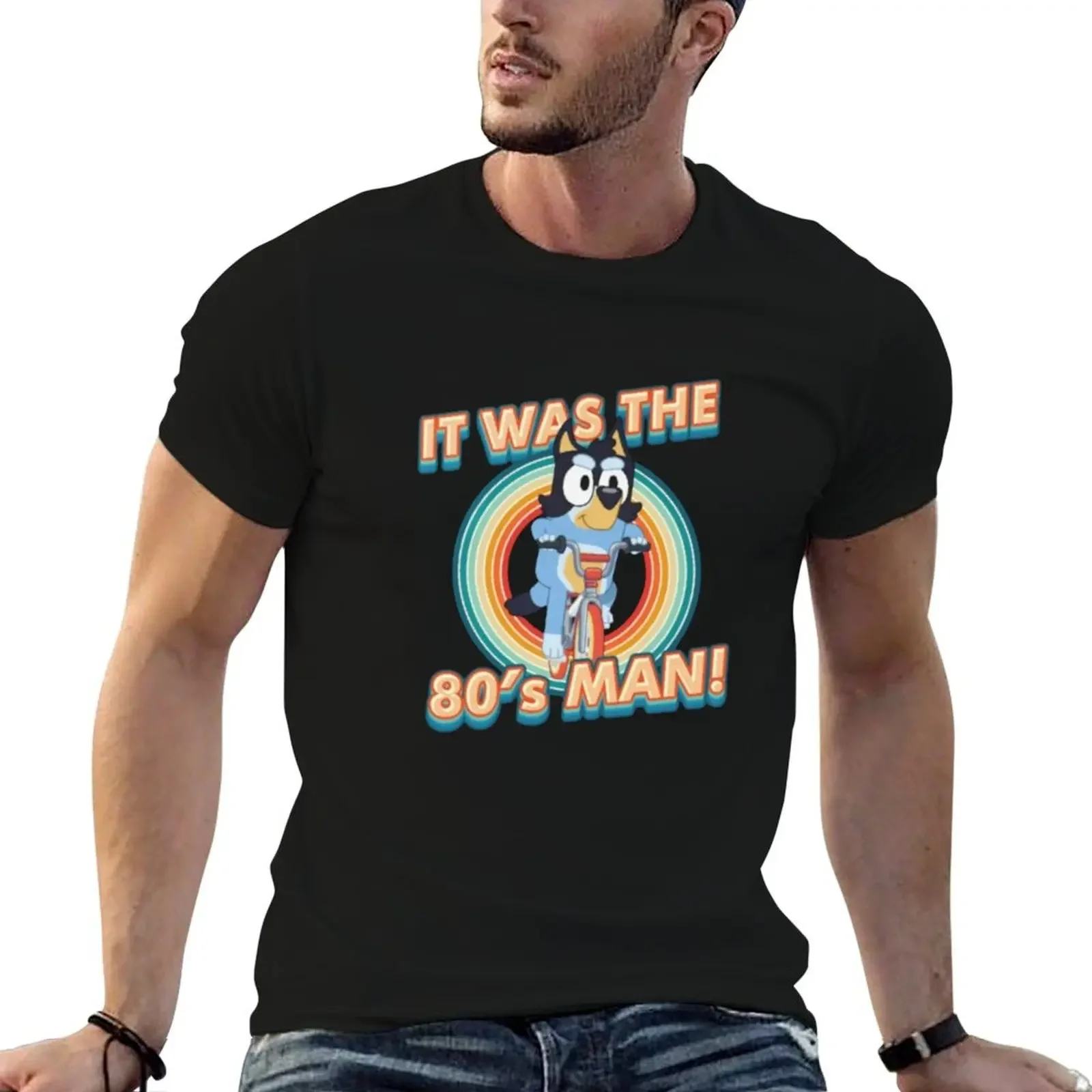 

vintage it was the 80's man T-Shirt quick drying anime tshirt summer tops for a boy mens t shirt