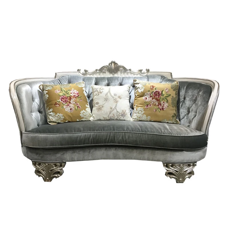 

Европейский тканевый диван, французский диван, роскошный неоклассический диван из массива дерева, мебель для гостиной, современная роскошь