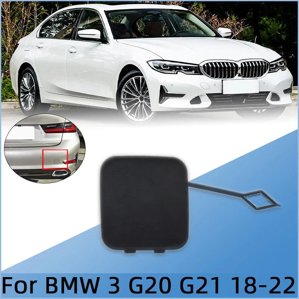 

For BMW 3 G20 G21 2018 2019 2020 2021 2022 # 51128493939 Car Rear Bumper Tow Hook Eye Cover Cap Towing Hauling Shell Lid Trim