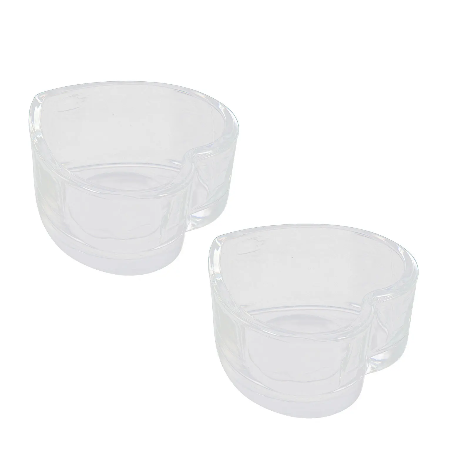 

2Pcs Cage Hamster Bowls Transparent Chinchilla Feeder Durable Easy Clean Safe Pet Supplies Rat Bowl Household Hamster Water Bowl