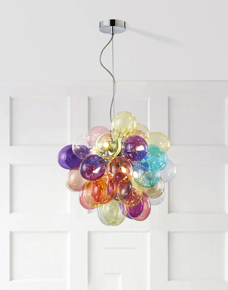 Romantic Pendant Light E14 G9 Bulb Purple Blue Green Yellow