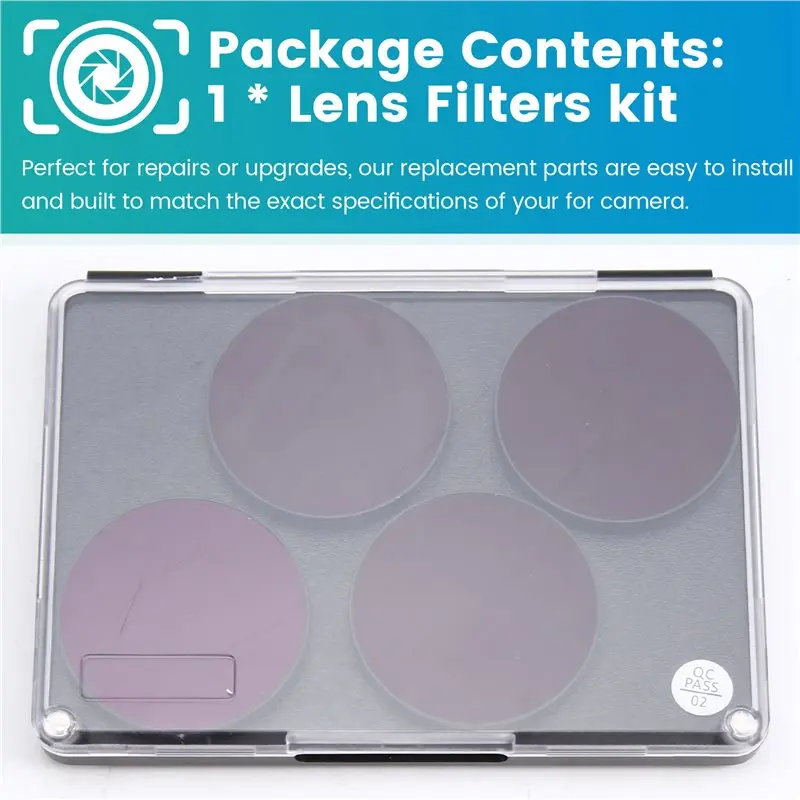 

BNVN-ND8/16/32/64 Filter Set For Action6 Pro Lens- Essential For Action Cameras Accessories