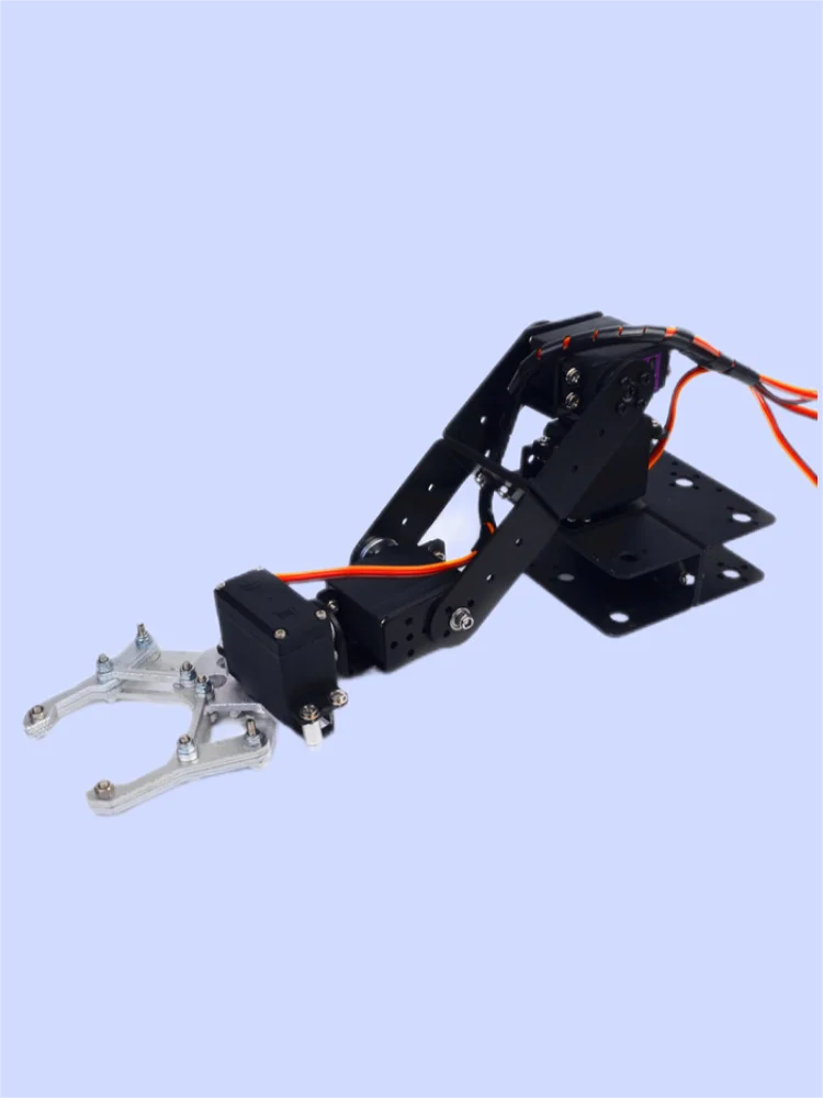 4 Dof lengan Robot belum dirakit dengan Gripper cakar aluminium Aloi Manipulator Servo braket cakar mekanik untuk Arduino Robot Kit DIY