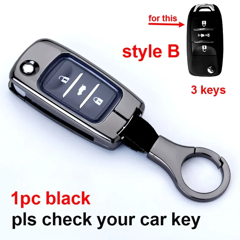 Car Key Cover Metal Shell For Changan Hunter F70 Peugeot Landtrek Fiat Titano Ram 1200 Pickup Remote Key Protector Accessories