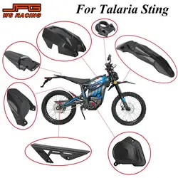 For Talaria Sting Mudguard Cover Kit Carbon Fiber Pattern Upgrade Accessories Battery Chain Engine Cover Set For Talaria MX3 MX4