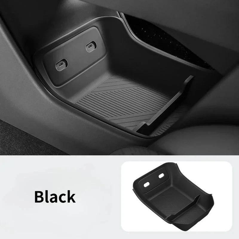 For Zeekr 7X 2026 Car Central Control Lower Level Organizer Storage Box Armrest Box Below Silicone Tray Car Interior Accessories