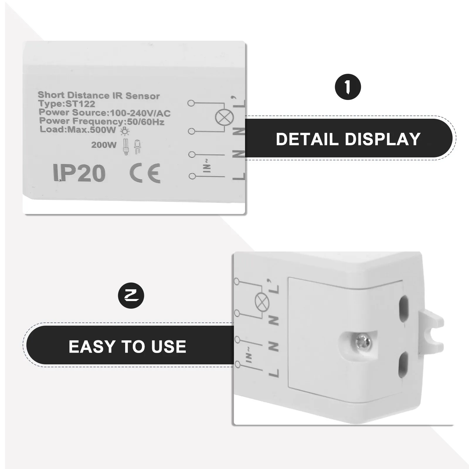 Smart Cabinet Door Switch Infrared Automatic Touchless on Off Pantry Wardrobe Closet Lamp Light Sensor Kitchen view 3
