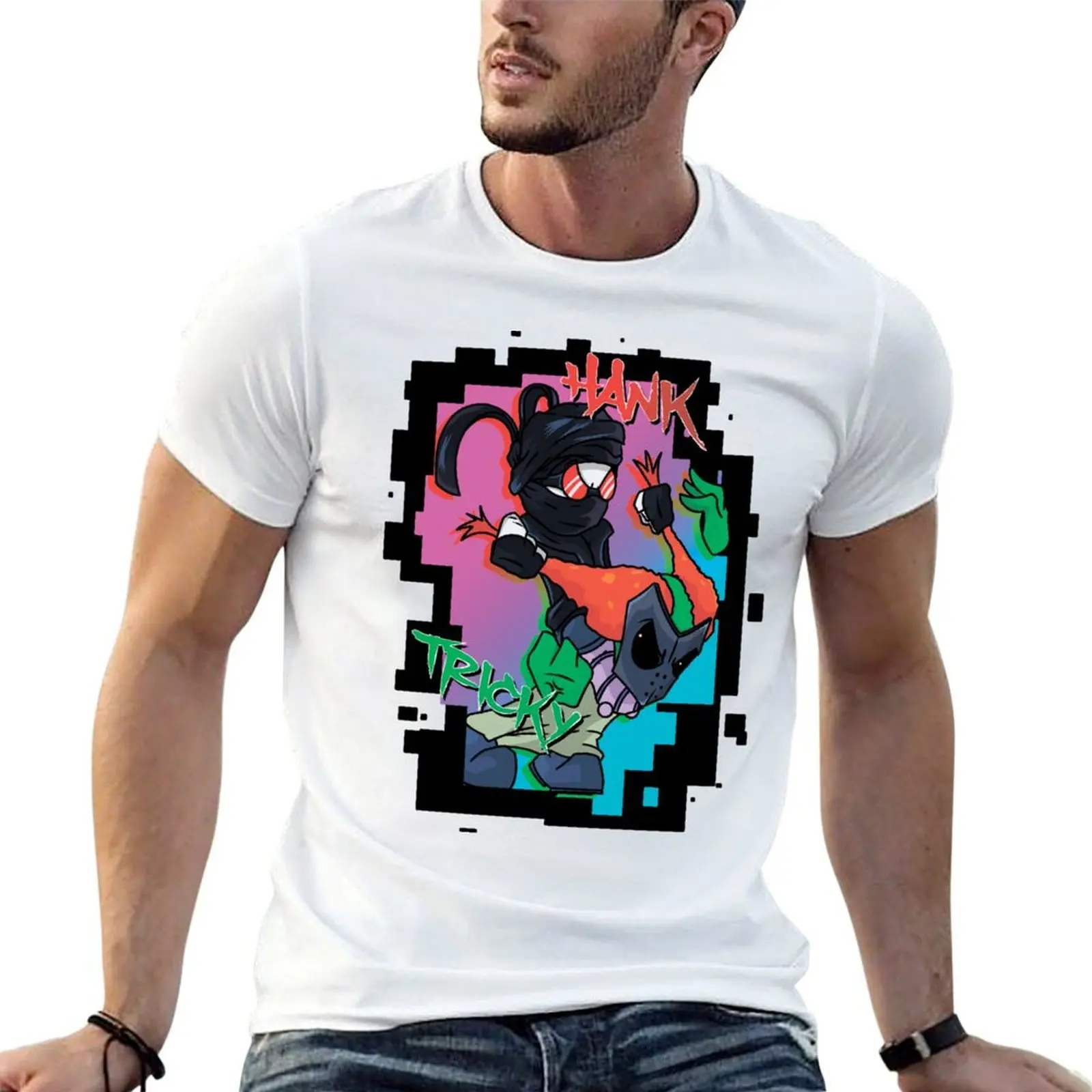 fnf mc hank and tricky graffiti T-Shirt sports fans sublime tshirts for men