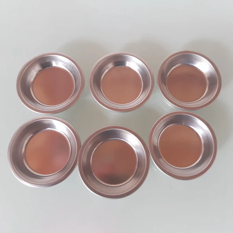 12Pcs Stainless Steel Color Paint Tray Model Toning Palette For Mixing Color, Oil, Water Based Painting 5Cm