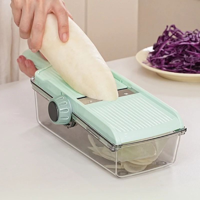 Portable Manual Vegetable Slicer Commercial Grater Potato Shreds Vegetable Slicer Kitchen Plastic Нарезатель Овощей MH40QCJ