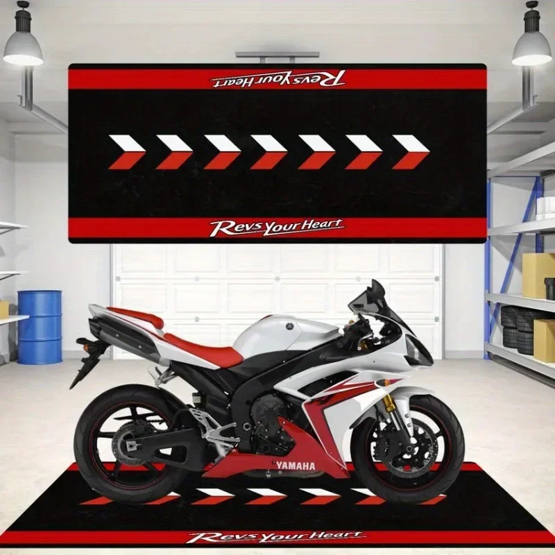 Cool Motorcycle Design Decoration Floor Mat for Home Commercial Racing Motorbike Entrance Rug Gift Set Box Door Mat