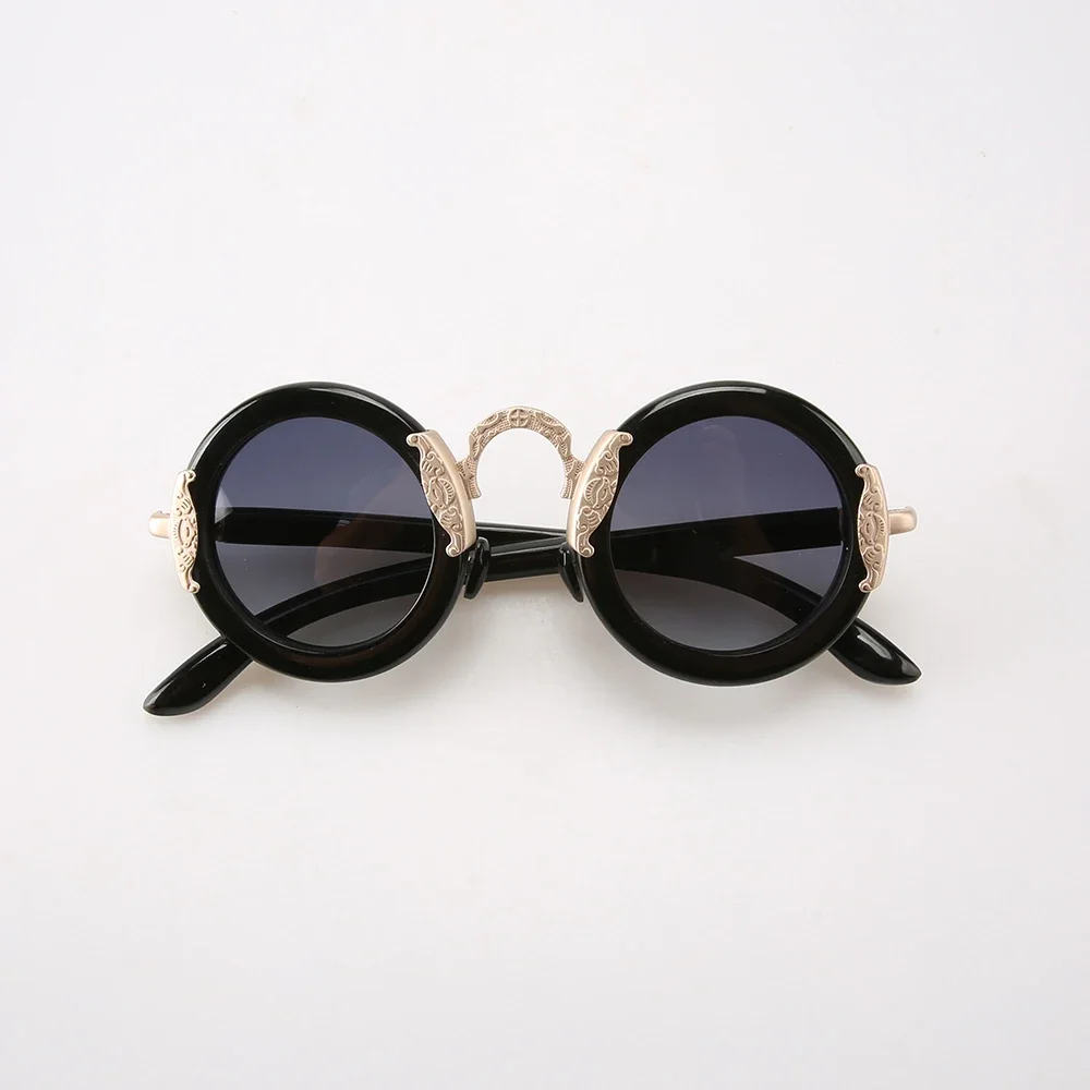 

Women Sunglasses Man Copper Sunglasses Curved Arch Bridge Cylinder Round Buffalo Horn Polrized Sunglass Men Unique Glasses