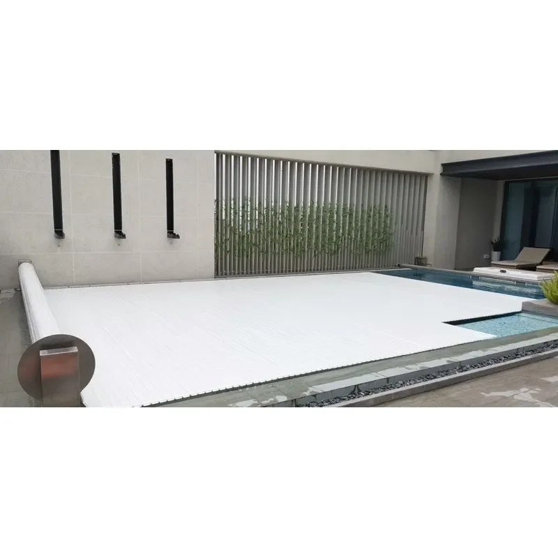 Factory Directly Sell Automatic Swimming Pool Cover with Solar Slats Long Life Span Pool Cover