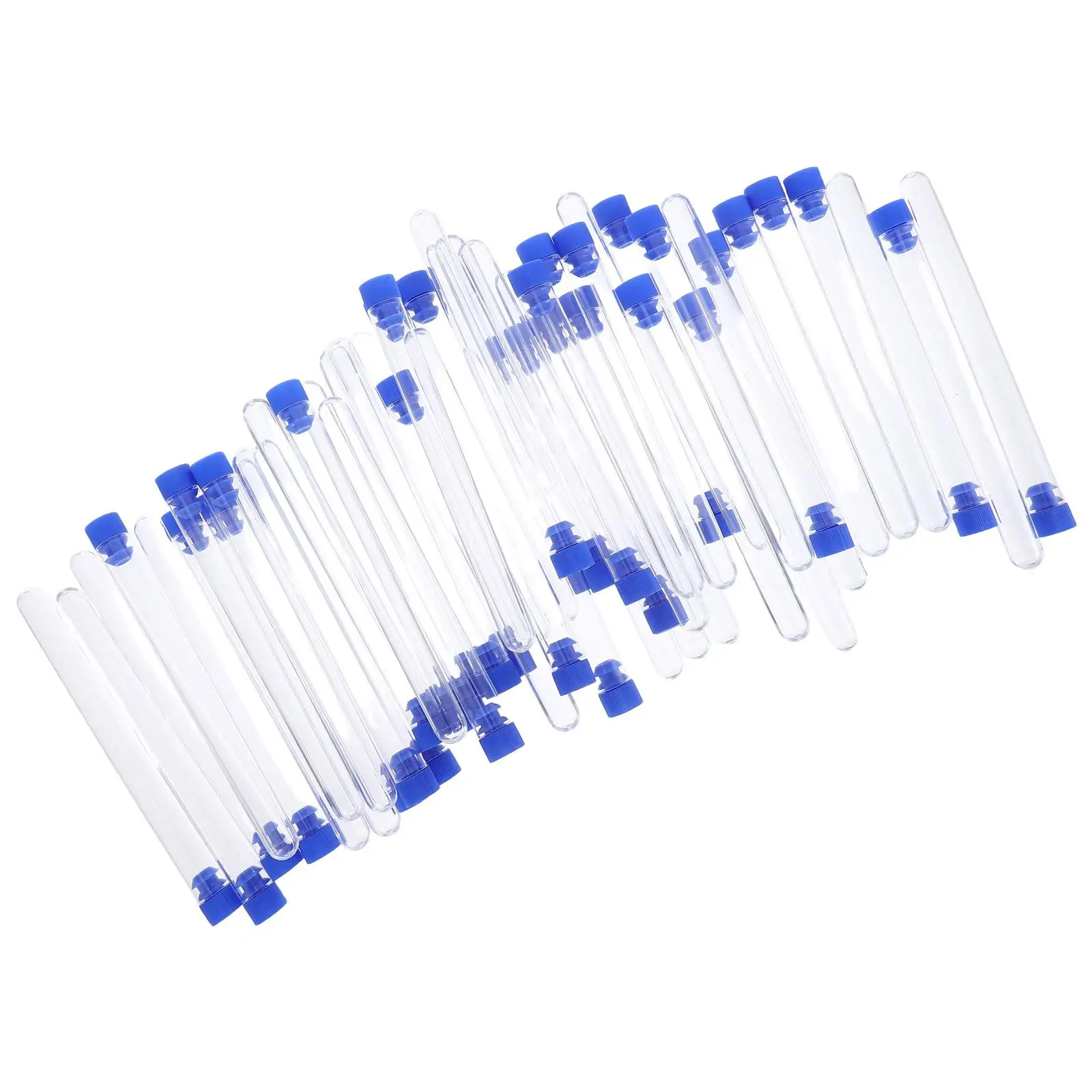 

Plastic Test Tube Sampling Storage Propagation Mini Test-tube Bottle Clear Tubes with Caps Empty Lids