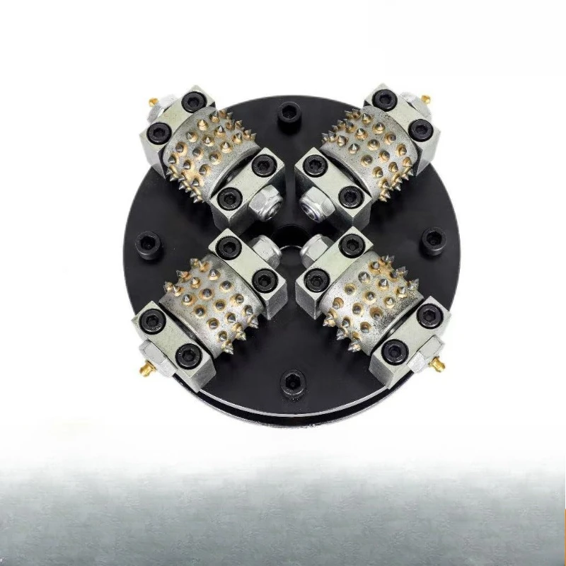 4 heads double-layer shockproof 8-inch lychee wheel 45-tooth alloy wheel