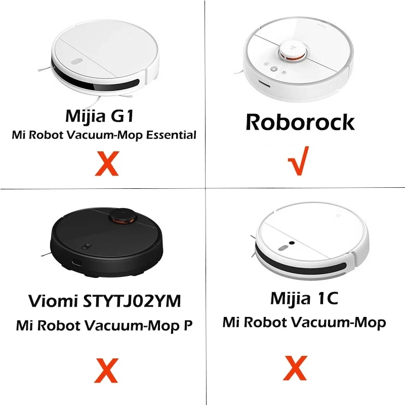 LECKL-12Pcs Water Tank Filter For Xiaomi Roborock S5 S6 S50 S51 S52 S55 Robotic Vacuum Cleaner Water Core Replacement Parts