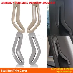 Beige/Gray Left Right Seat Belt Retractor Guide Ring Belt Selector Gate Seat Belt Trim Cover For Volvo S80 V70 XC90 39885877