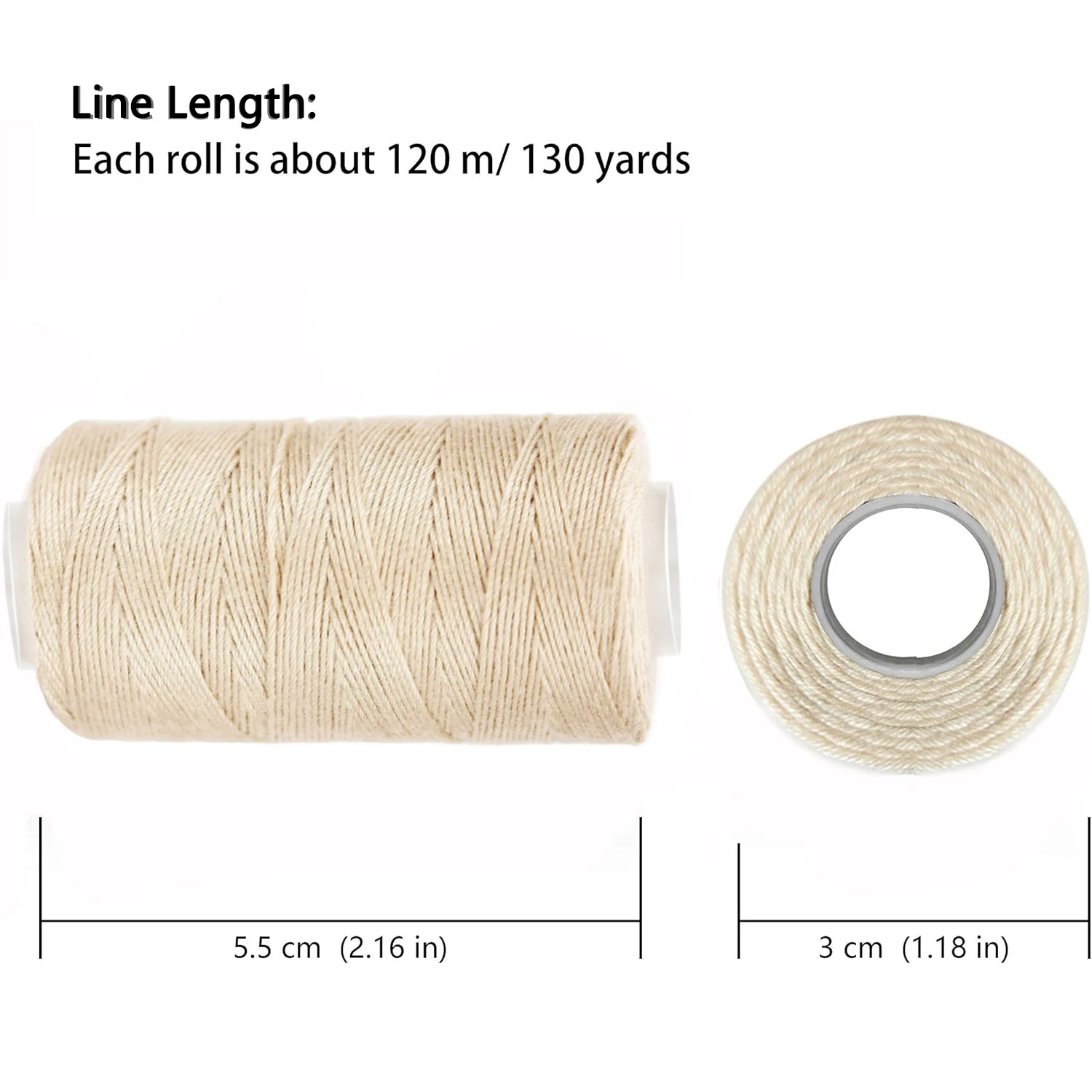 3 Rolls Hair Weaving Threads With 10 pcs C Curved Needles Wig Making Tools Sewing Thread