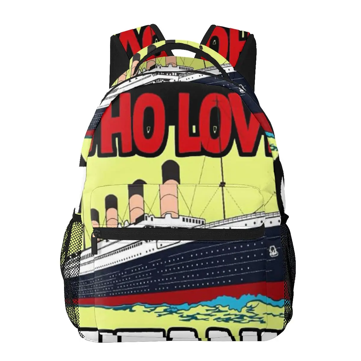 Mochila Casual Lazer Unisex, Mochila Computador Viagem Lazer, Apenas um menino que ama o Titanic