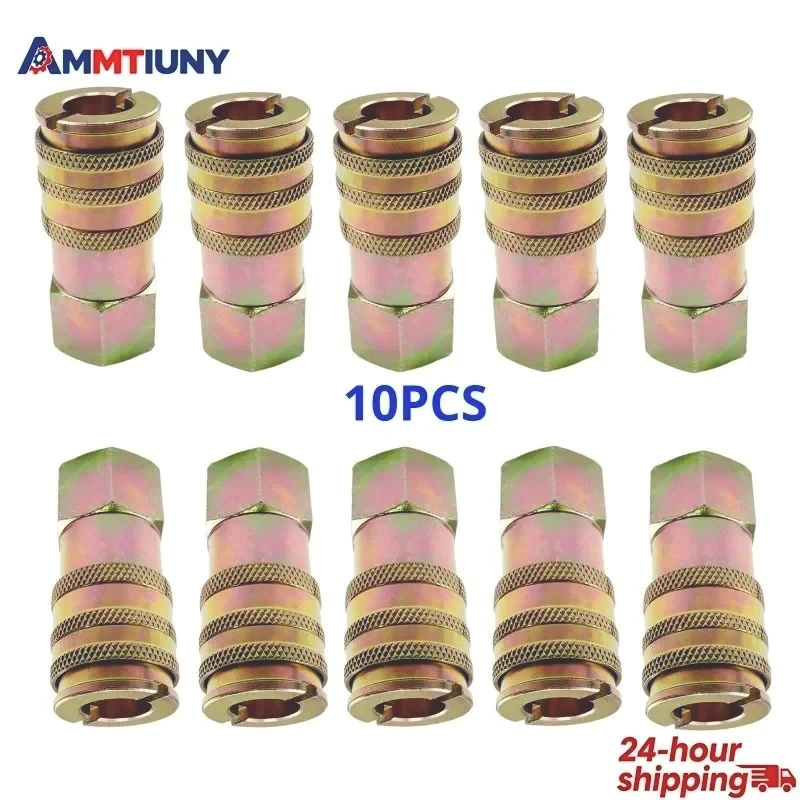 

10PCS Hydraulic Pressure Test Coupling Quick Connector Compatible with Komatsu Hitachi Excavator Parts Accessories