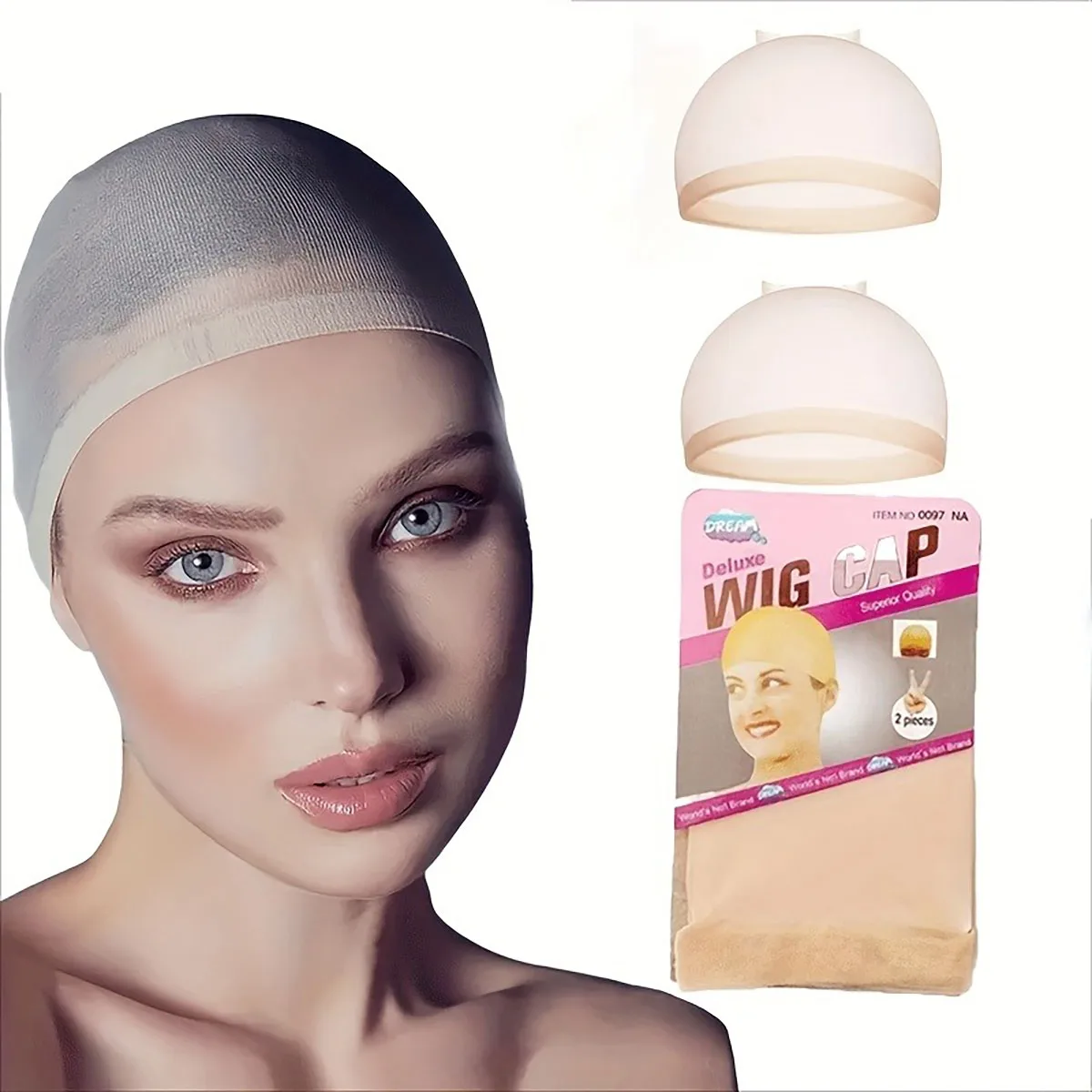1/6/12bags Ventilated Nylon Mesh Nude Stocking Wig Cap Hairnets Stretchy Close End Super Extra Thin Skin Breathable Wig Cap