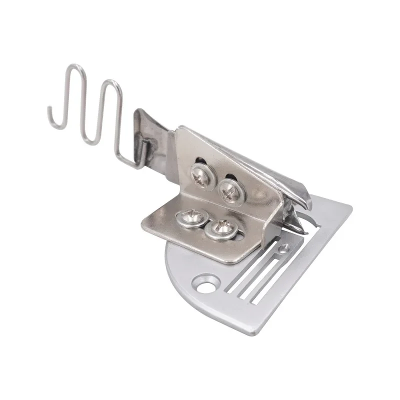 1PC Industrial Walking Foot Sewing Machine Wrapping Presser Foot, Thick Material Pull Barrel Four Folds Tape Binder Attachment