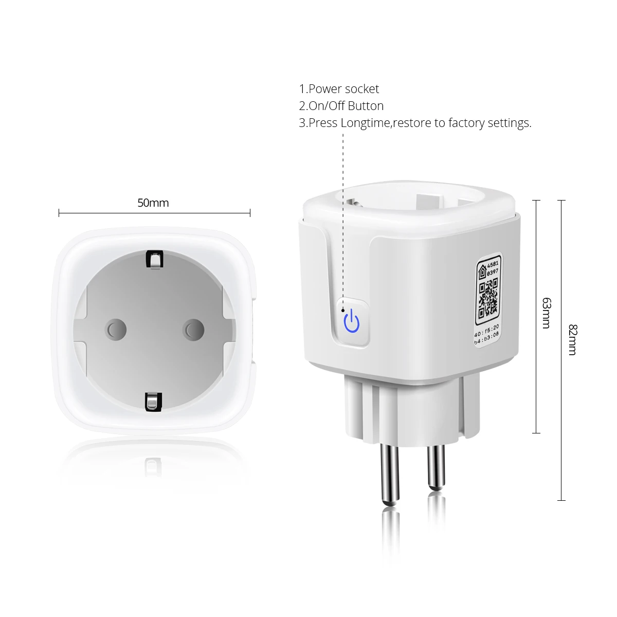 Home kit WiFi Smart Switch 16A EU Power Socket Wireless Wall Outlet Siri Voice Remote Control Work With Apple Homekit  ﻿