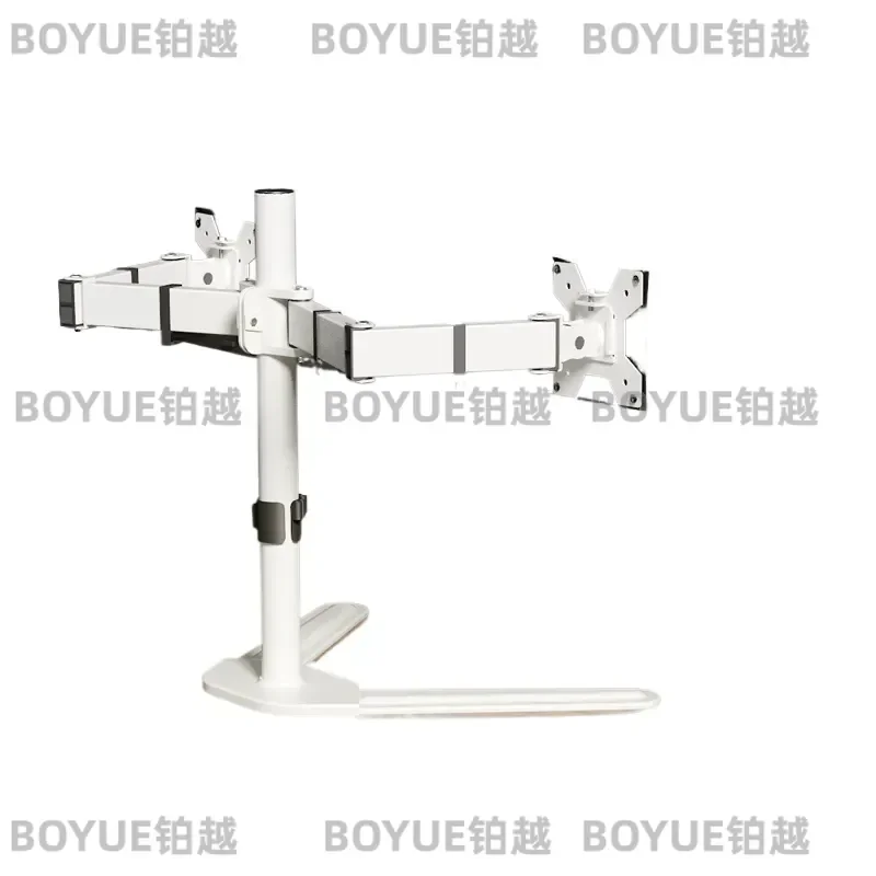 Dual Monitor Arm Stand 10 to 32 Inch Adjustable Desk Mount with Tilt Swivel VESA Compatible PC Screen Holder Base