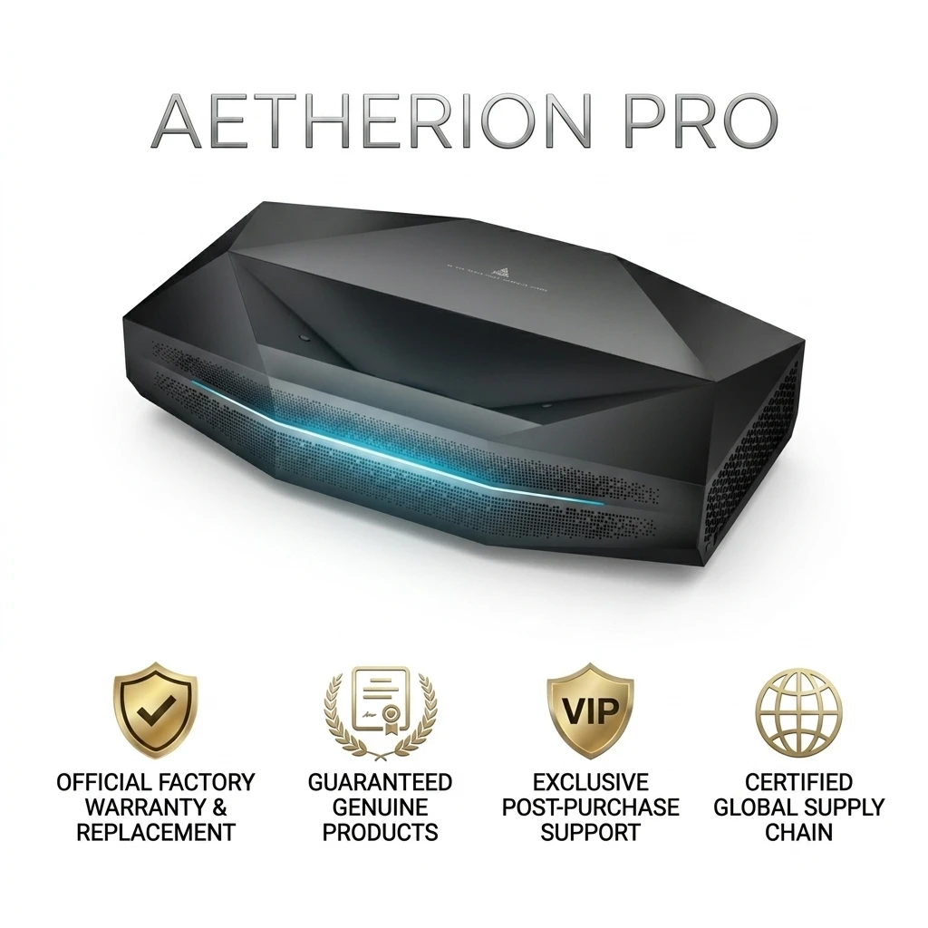AWOL Aetherion Pro 4K Smart Projector 2600 ISO Lumen Ultra Short Throw Projector 3D HDR 10+ Google TV DLP Home Theater
