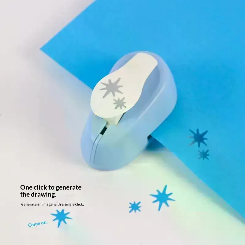 Labor-Saving Paper Embossing Machine Handmade Star Shape Punch Hole Puncher Punching Machine Effortless Paper Cutting Tools