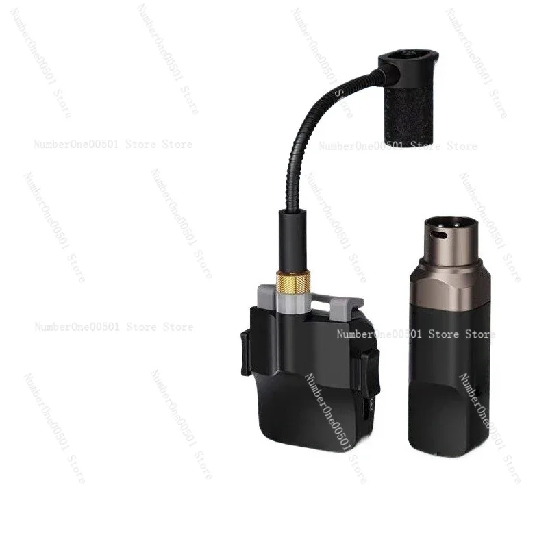 B6 Saxophone Wireless Microphone Clip On Instrument Mic for Outdoor Performance Recording
