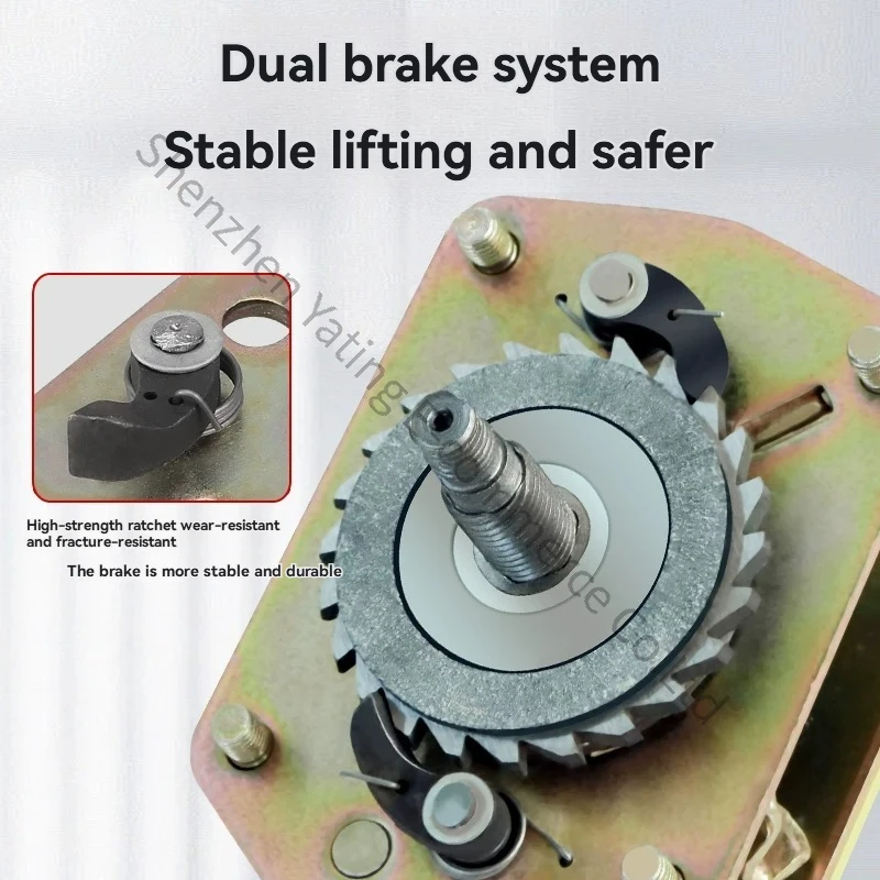 Wrench Hoist Manual Lifting and Reversing Chain Hand Crank Hoist Wire Tensioner 0.75t1/2/3 Tons