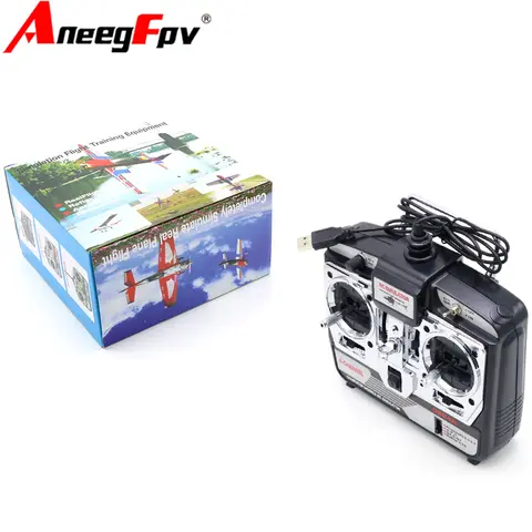 6CH RC Simulator JTL-0904A Real Flight Helicopter Simulator for Helicopter Fixed-wing Drone in Retail Box