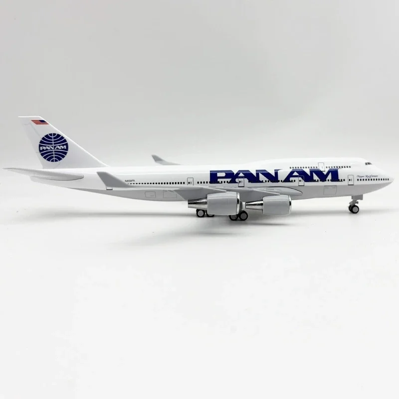 1/240 مقياس B747 عموم Am طيران نموذج طائرة عرض الطائرات دييكاست طائرة الراتنج الطائرة 30 سنتيمتر مع عجلات للزينة Gif